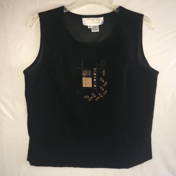 Lilly of California Tank Medium Black Vintage - Picture 1 of 9